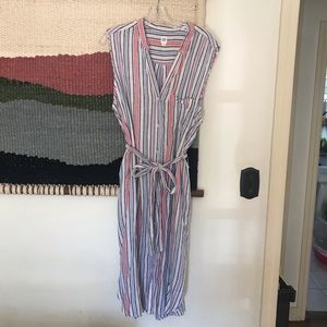 Gap stripe shirt dress.